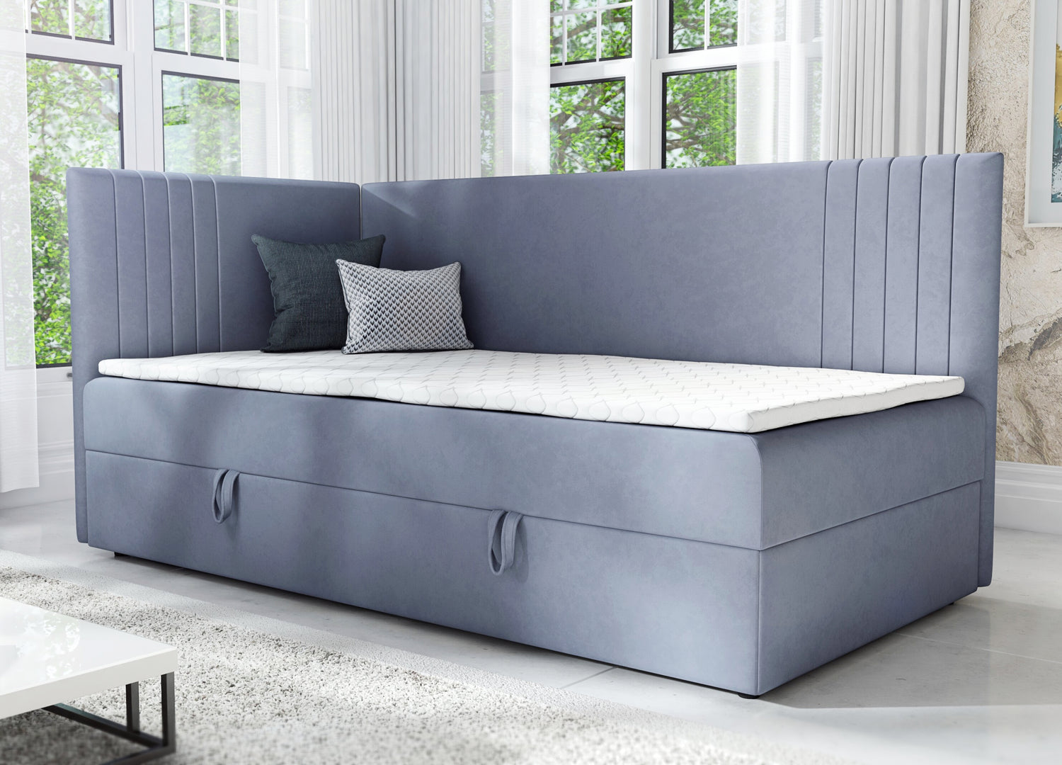 SINGLE BED MOLI 100X200CM WITH LIGHT AND USB