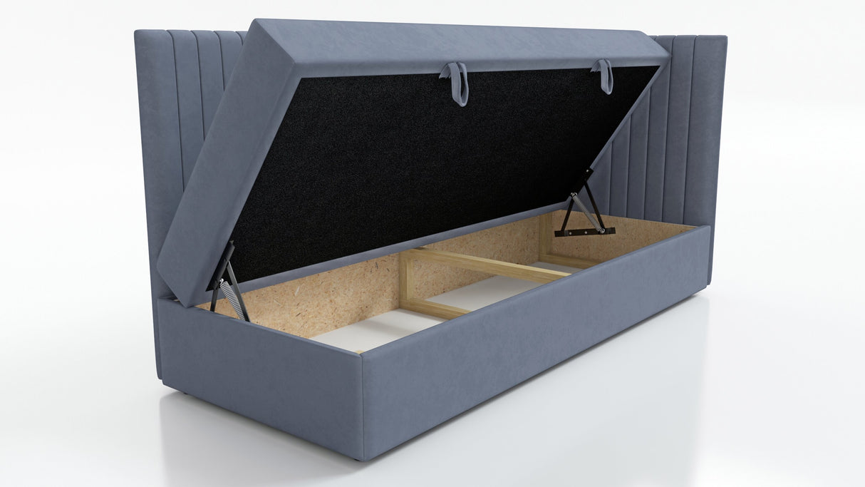 SINGLE BED MOLI 100X200CM WITH LIGHT AND USB