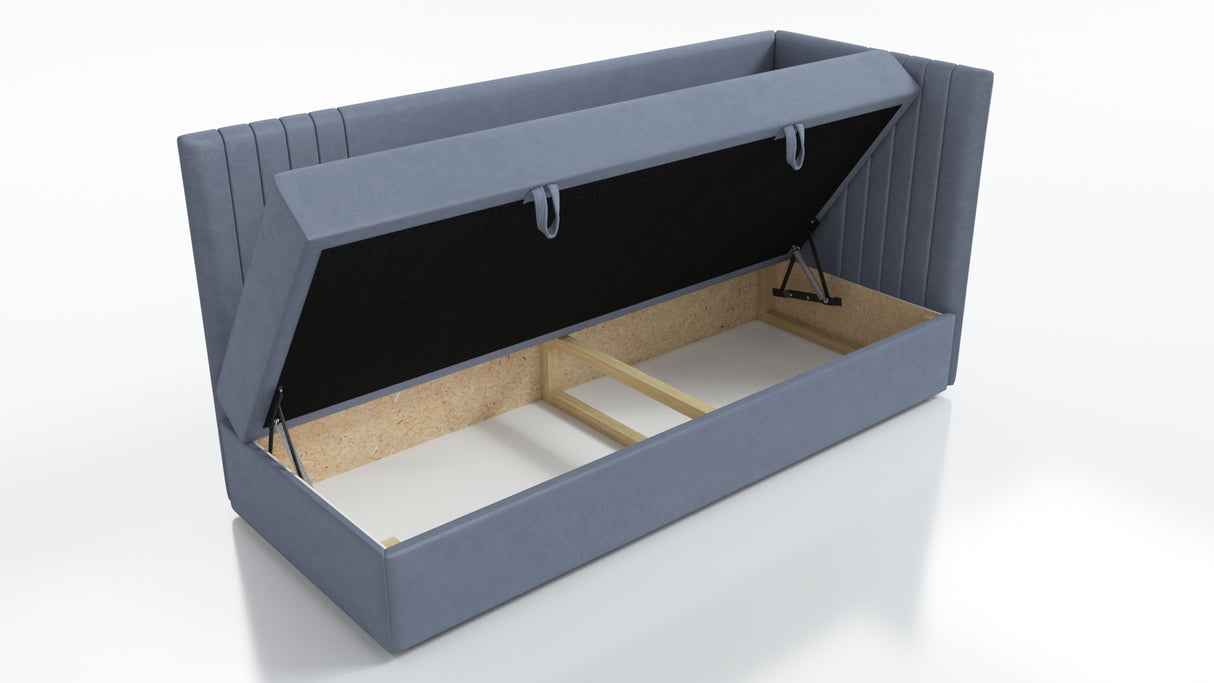 SINGLE BED MOLI 100X200CM WITH LIGHT AND USB