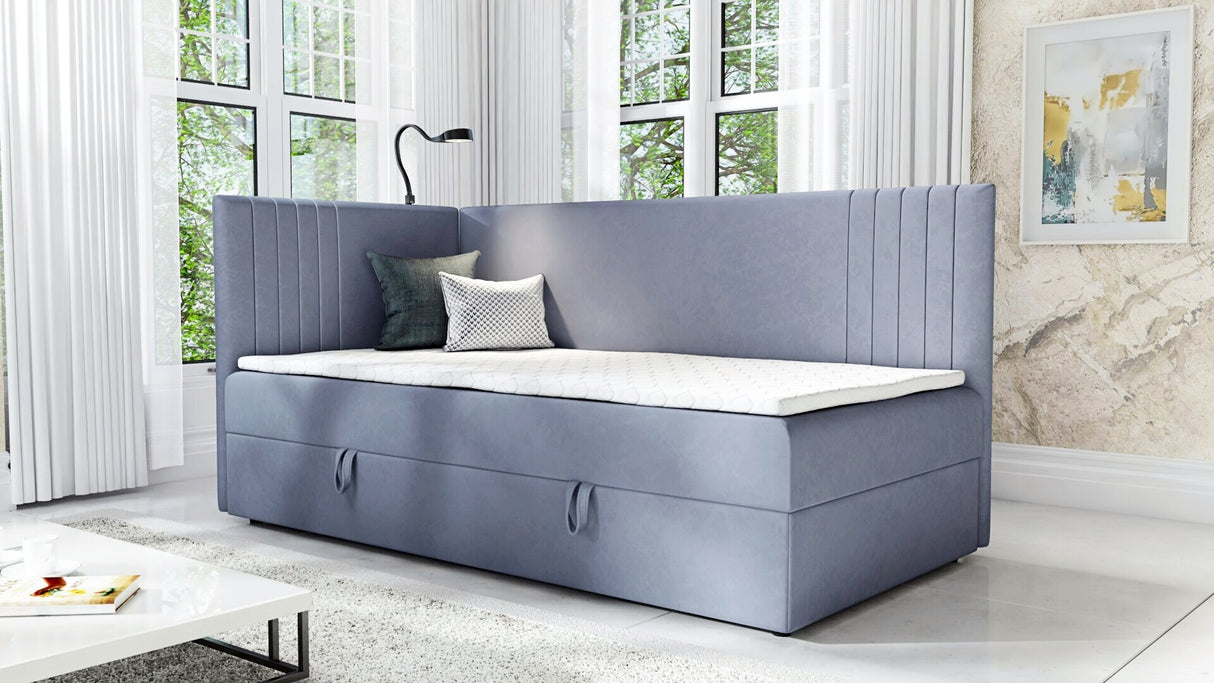 SINGLE BED MOLI 100X200CM WITH LIGHT AND USB