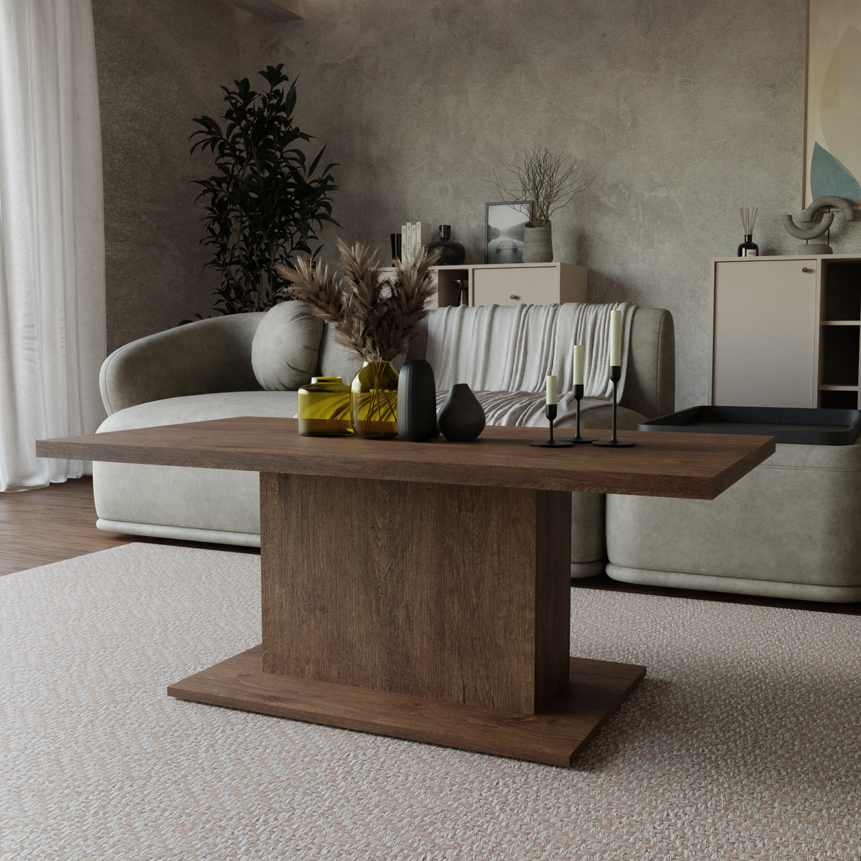 COFFEE TABLE BRISTOL LEFKAS 110X60CM - Anna Furniture