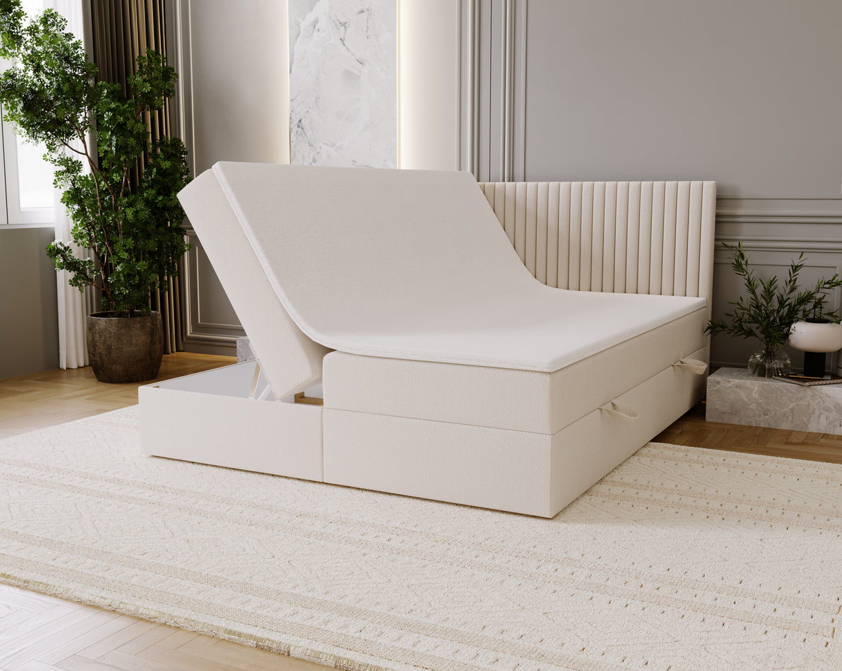 CONTINENTAL BED MALDO 2X LIFT UP STORAGE BOX 140 / 160 / 180CM