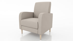 ARMCHAIR CARLO 74x90cm PAROS02ARMCHAIR CARLO is a beautiful free-standing chair made from strong, durable materials like pine wood, chipboard, fibreboard, and beech legs. The seat is carefully crafted with a corrugated spring and high-quality foam for add