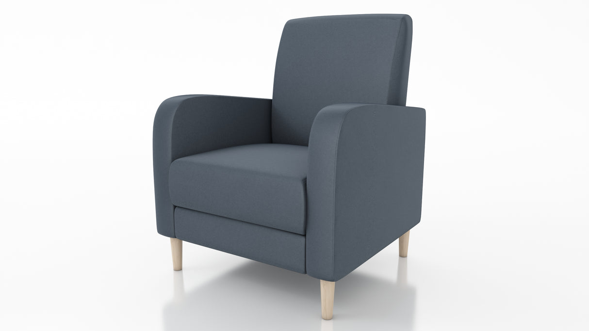 ARMCHAIR CARLO 74x90cm PAROS 06ARMCHAIR CARLO is a beautiful free-standing chair made from strong, durable materials like pine wood, chipboard, fibreboard, and beech legs. The seat is carefully crafted with a corrugated spring and high-quality foam for ad
