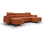 CORNER SOFA BED AURA U SHAPE 332CM / SPRINGS + FOAM CHOICE OF COLOR