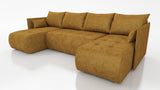 CORNER SOFA BED NESS U SHAPE *CHOICE OF COLORS* / SPRINGS + FOAMAVAILABLE IN 4 TYPES OF FABRICINARI, KRONOS, PAROSSTAIN RESISTANT FABRIC: MONOLITH, TERRADimensions: sleeping area 140/280width 292 cmdepth 152 cmheight to the seat 40 cm * dimensions given w