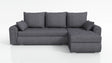 UNIVERSAL CORNER SOFA BED ECO 240CM GREY SAWANA 05 2X STORAGETHIS MODEL IS UNIVERSAL WHICH MEANS YOU CAN CHOOSE CORNER SIDE DURING ASSEMBLY Specifications: frame made of pine wood and furniture board (synee) Seats are made of I species foam t28/42 (not de
