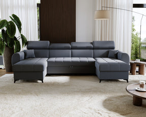 UNIVERSAL CORNER MONTE U 332CM / SPRINGS + FOAM - Anna Furniture