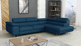 CORNER SOFA BED CALIPSO 275CM KRONOS05 / SPRINGS + FOAMMade in KRONOS fabric click hereProduct dimensions:- width: 275 cm- depth: 203 cm- seat depth: 56 cm- seat height: 43 cm- corner height: 90 cm- sleeping area: 125x195 cmThe corner is made of high qual
