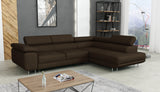 CORNER SOFA BED CALIPSO 275CM KRONOS06 / SPRINGS + FOAMMade in KRONOS fabric click hereProduct dimensions:- width: 275 cm- depth: 203 cm- seat depth: 56 cm- seat height: 43 cm- corner height: 90 cm- sleeping area: 125x195 cmThe corner is made of high qual