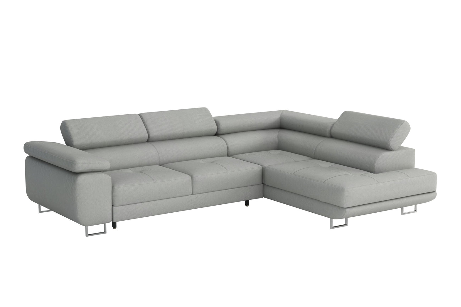 CORNER SOFA BED CALIPSO 275CM PAROS4 / SPRINGS + FOAMMade in PAROS fabric click hereProduct dimensions:- width: 275 cm- depth: 203 cm- seat depth: 56 cm- seat height: 43 cm- corner height: 90 cm- sleeping area: 125x195 cmThe corner is made of high quality