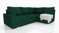 CORNER SOFA BED FINO 228CM/ SPRINGS + FOAM