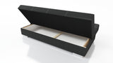 SOFA BED AXEL 195CM SAWANA 14 BLACK / SPRINGS + FOAM
