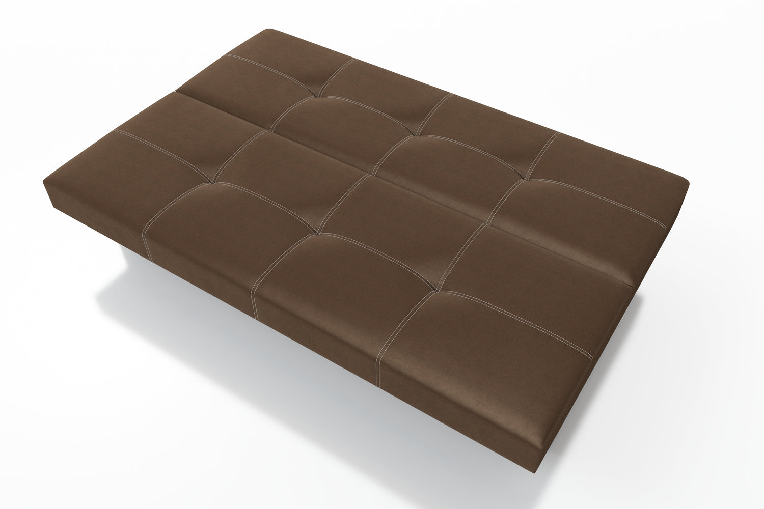 SOFA ROZKŁADANA AXEL 195CM SAWANA 16 BRĄZ / SPRĘŻYNY + PIANKA