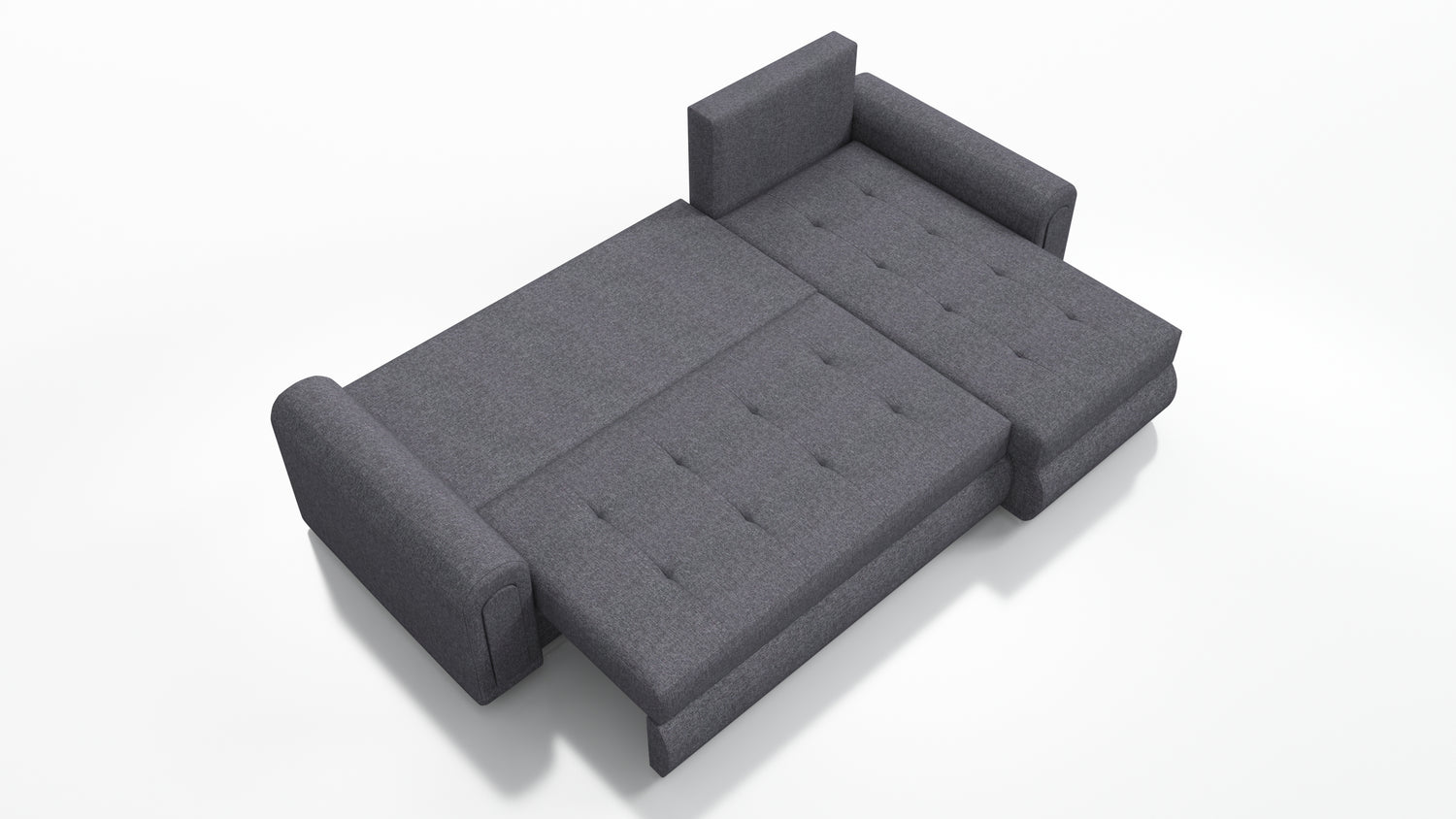 UNIVERSAL CORNER SOFA BED ECO 240CM GREY/WHITE FAUX LEATHER BERLIN 01 / MADRYT 920 2X STORAGETHIS MODEL IS UNIVERSAL WHICH MEANS YOU CAN CHOOSE CORNER SIDE DURING ASSEMBLY Specifications: frame made of pine wood and furniture board (synee) Seats are made