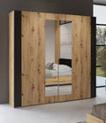 Sigma Sliding Door Wardrobe 200cmIntroducing Sigma: a fusion of style, space, and contemporary practicality. Ideal for a bedroom or guest room, it boasts dual sliding doors, two roomy enclosed sections, and two hanging rods for organization. Choose from t