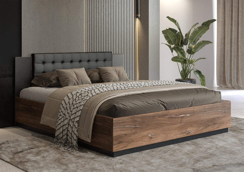 Sigma Ottoman Bed [EU King]The Sigma bed offers a chic and cozy upholstered headboard with charming tufting on its backrest, perfect for upgrading your master bedroom's style. Additionally, its clever under-bed compartment provides ample space to neatly s