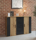 Sigma Sideboard Cabinet 132cmLooking for a sleek and stylish way to stow your belongings? Look no further than the Sigma sideboard cabinet! With its chic and subtle design, this cabinet easily fits in with your other furniture (no clashing allowed!). Craf