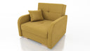 SINGLE SOFA BED OLA I 103cm CHOICE OF COLOR / FOAMDimensions :HEIGHT 85CMDEEPTH 95CMWIDHT 103CMSLEEPING AREA 80X195 cm(no possibility to change dimensions) +/- 3The sofa is made of a wooden frame, the sleeping surface is made of PUR T30 / 42 foam. The sof