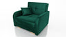 SINGLE SOFA BED OLA I 103cm CHOICE OF COLOR / FOAMDimensions :HEIGHT 85CMDEEPTH 95CMWIDHT 103CMSLEEPING AREA 80X195 cm(no possibility to change dimensions) +/- 3The sofa is made of a wooden frame, the sleeping surface is made of PUR T30 / 42 foam. The sof