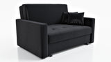 NEW! 2 SEATER SOFA BED SMART II 137CM CHOICE OF COLORS / SPRINGS + FOAM - Anna Furniture