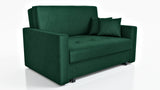 NEW! 2 SEATER SOFA BED SMART II 137CM CHOICE OF COLORS / SPRINGS + FOAM - Anna Furniture