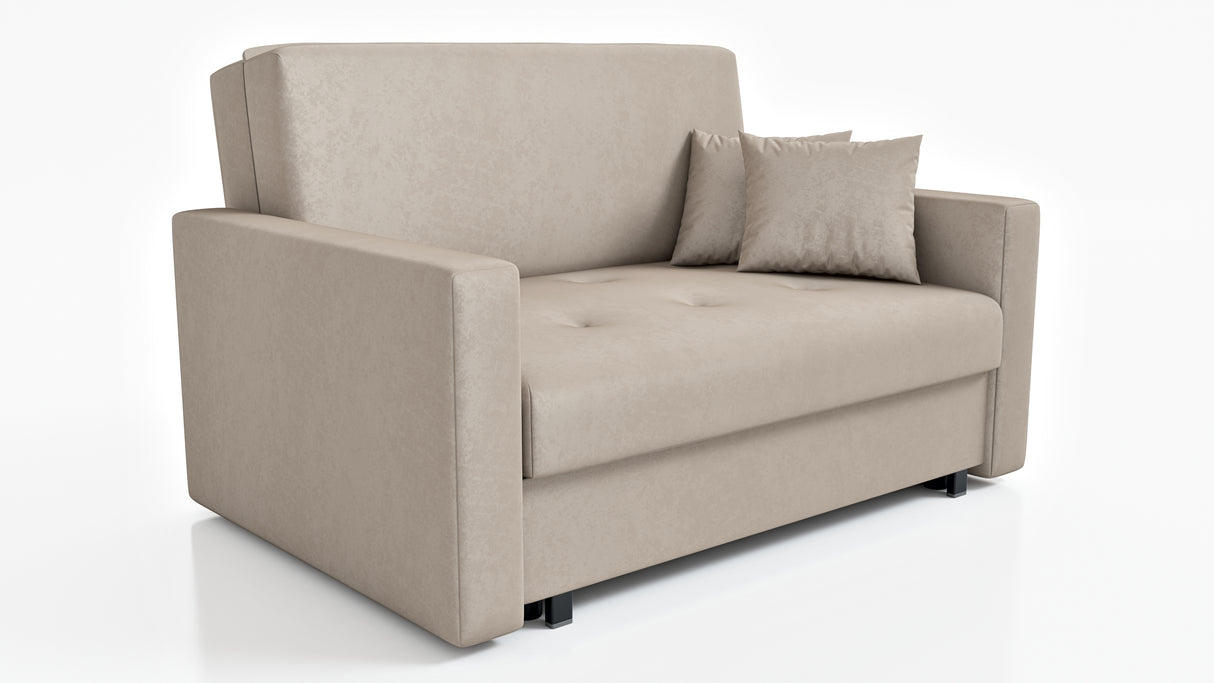 NEW! 2 SEATER SOFA BED SMART II 137CM CHOICE OF COLORS / SPRINGS + FOAM - Anna Furniture