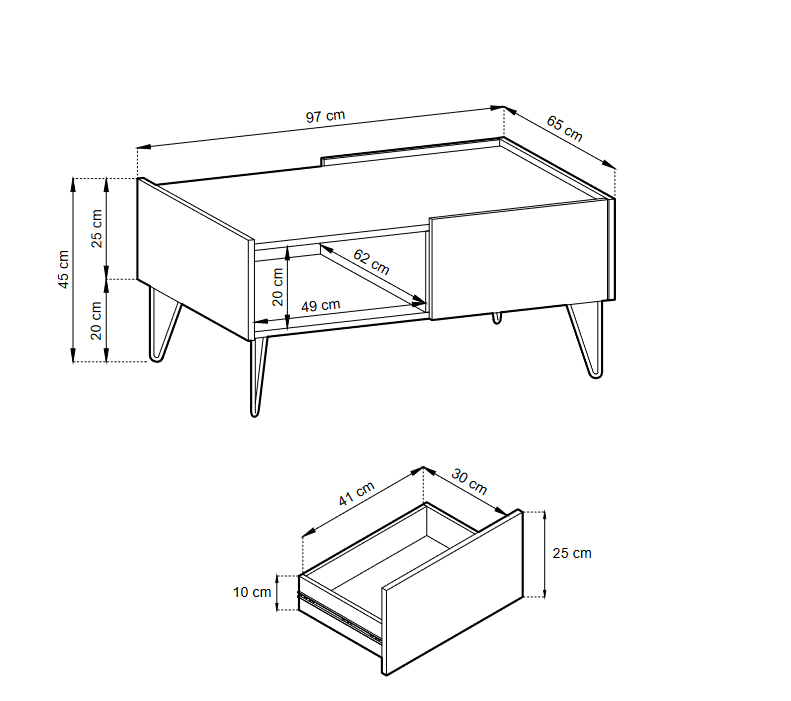LIVING ROOM HARMONY FURNITURE SETFURNITUTE SET INCLUDES:TV Stand HARMONY 01 (144/55/37) Storage cabinet HARMONY 03 (144/83/37) Display cabinet HARMONY 04 (97/122/37) Coffee table HARMONY 05 (97/45/65) ColourBlack / Black marble + Golden MaterialLaminated