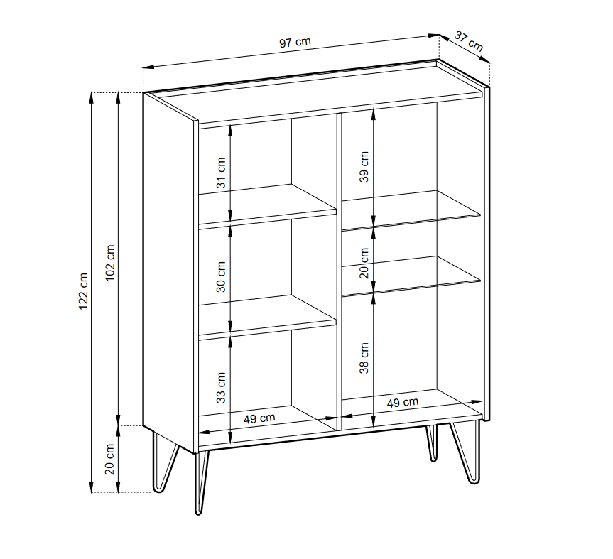 LIVING ROOM HARMONY FURNITURE SETFURNITUTE SET INCLUDES:TV Stand HARMONY 01 (144/55/37) Storage cabinet HARMONY 03 (144/83/37) Display cabinet HARMONY 04 (97/122/37) Coffee table HARMONY 05 (97/45/65) ColourBlack / Black marble + Golden MaterialLaminated