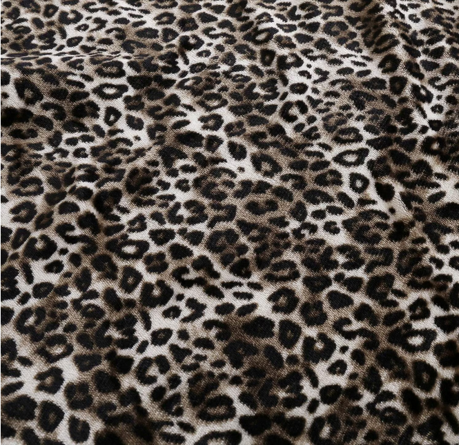 Super miękkie, ciepłe koce z polaru Sherpa, nadające się do noszenia z kapturem, wzory LEOPARD - 130 x 180 cm