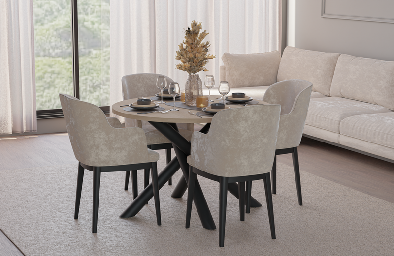 OSLO DINING TABLE LINDBERG OAK 110CM