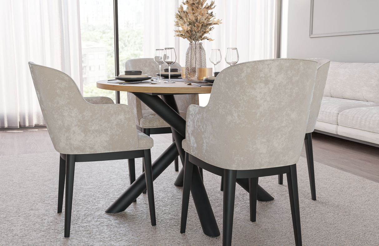OSLO DINING TABLE ARTISAN OAK 110CM