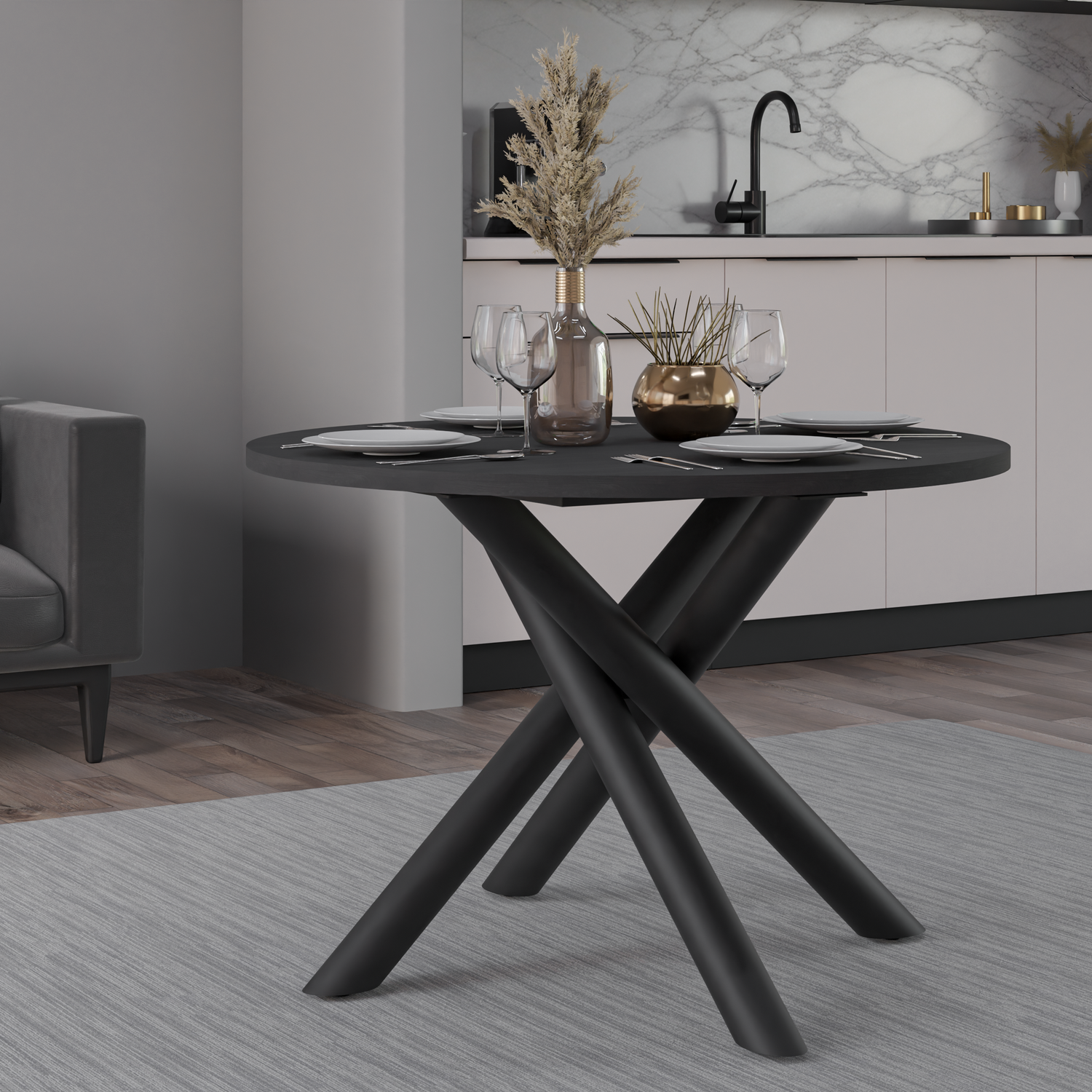 OSLO DINING TABLE PORTLAND ASH 110CM