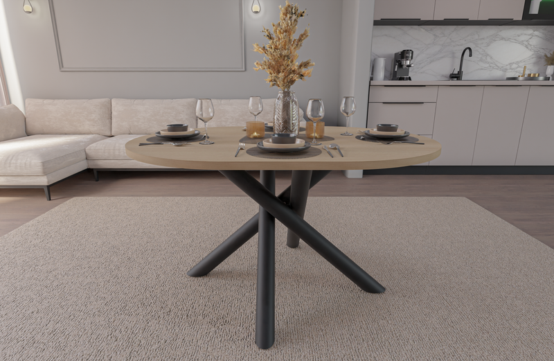 OSLO DINING TABLE LINDBERG OAK 138X100CM