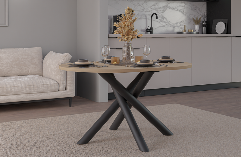 OSLO DINING TABLE LINDBERG OAK 138X100CM