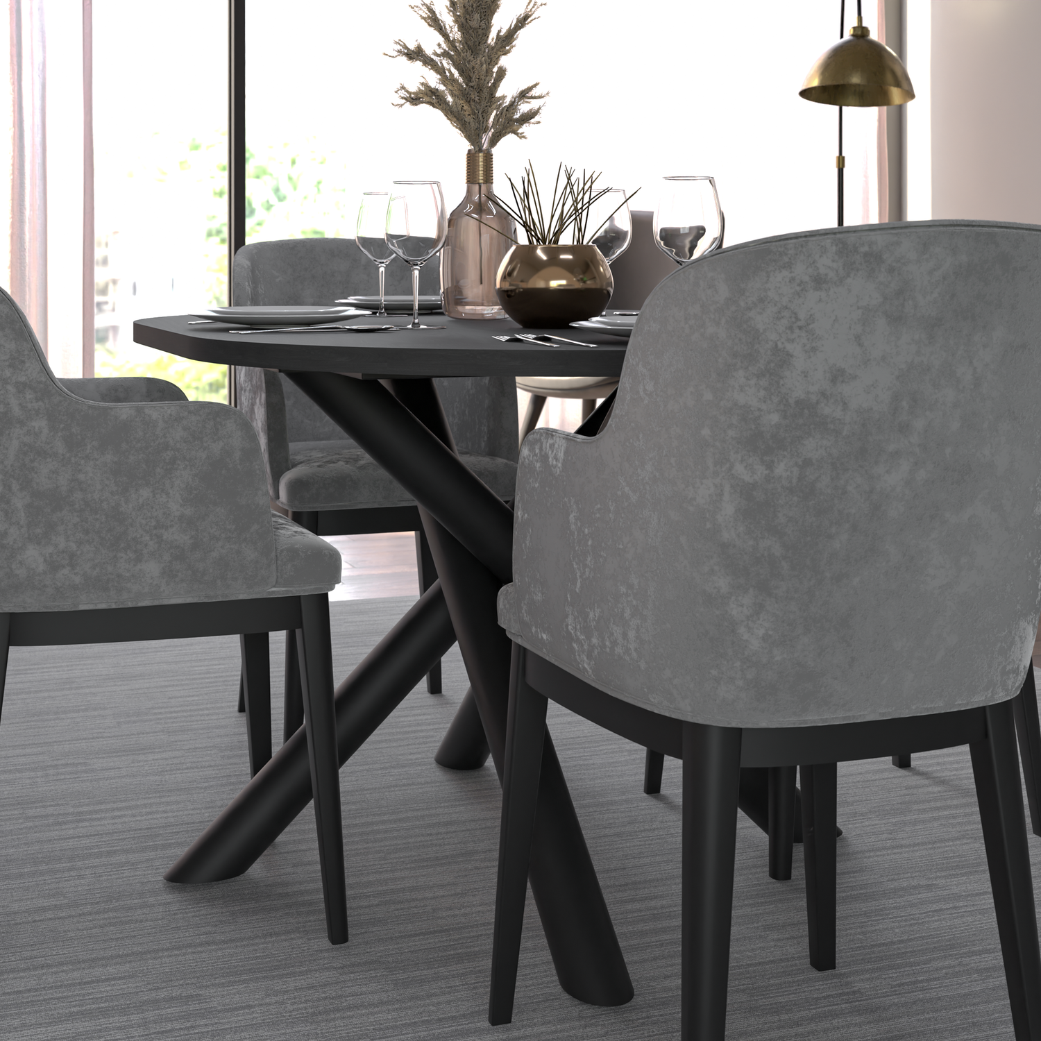 OSLO DINING TABLE PORTLAND ASH 138X110CM
