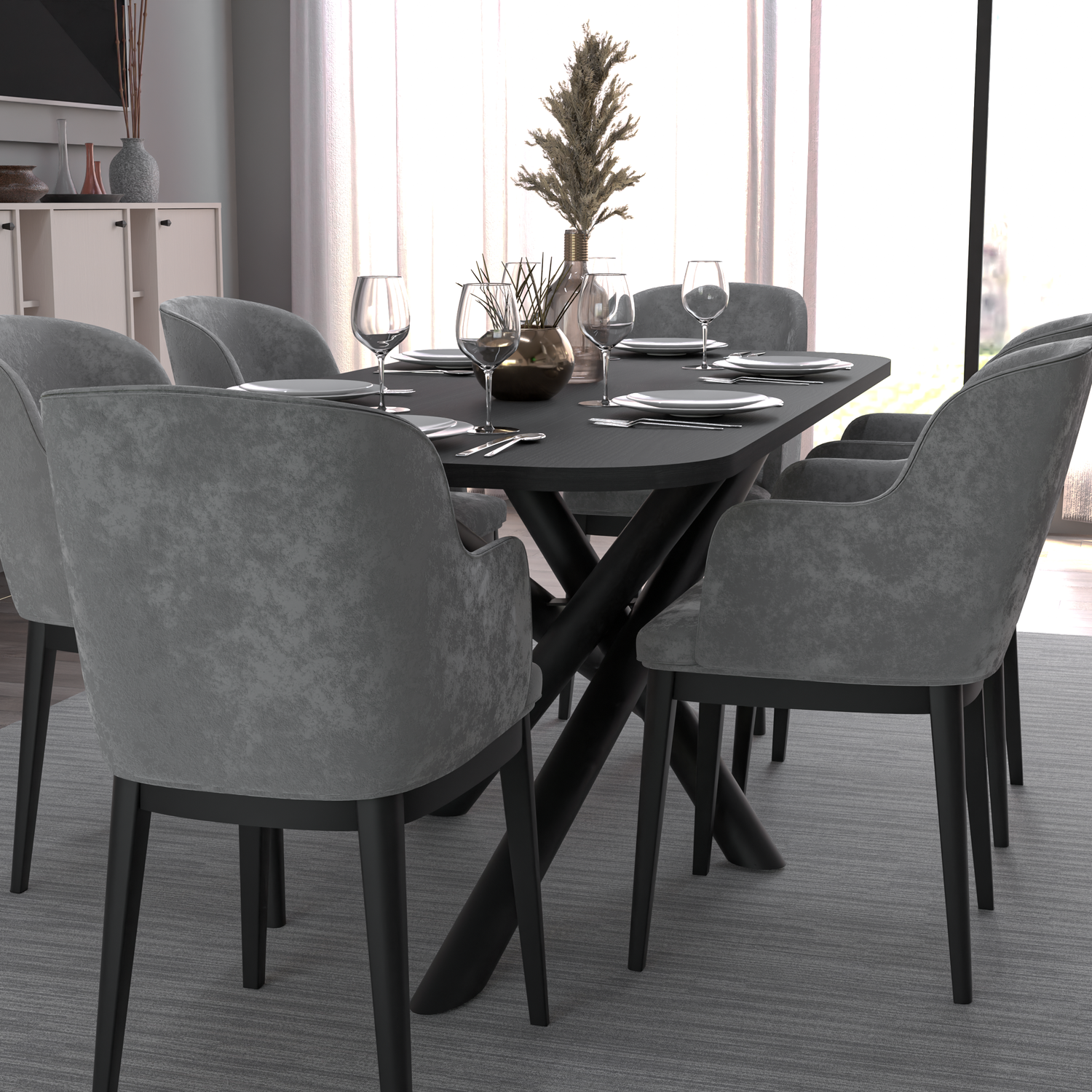 OSLO DINING TABLE PORTLAND ASH 185X90CM