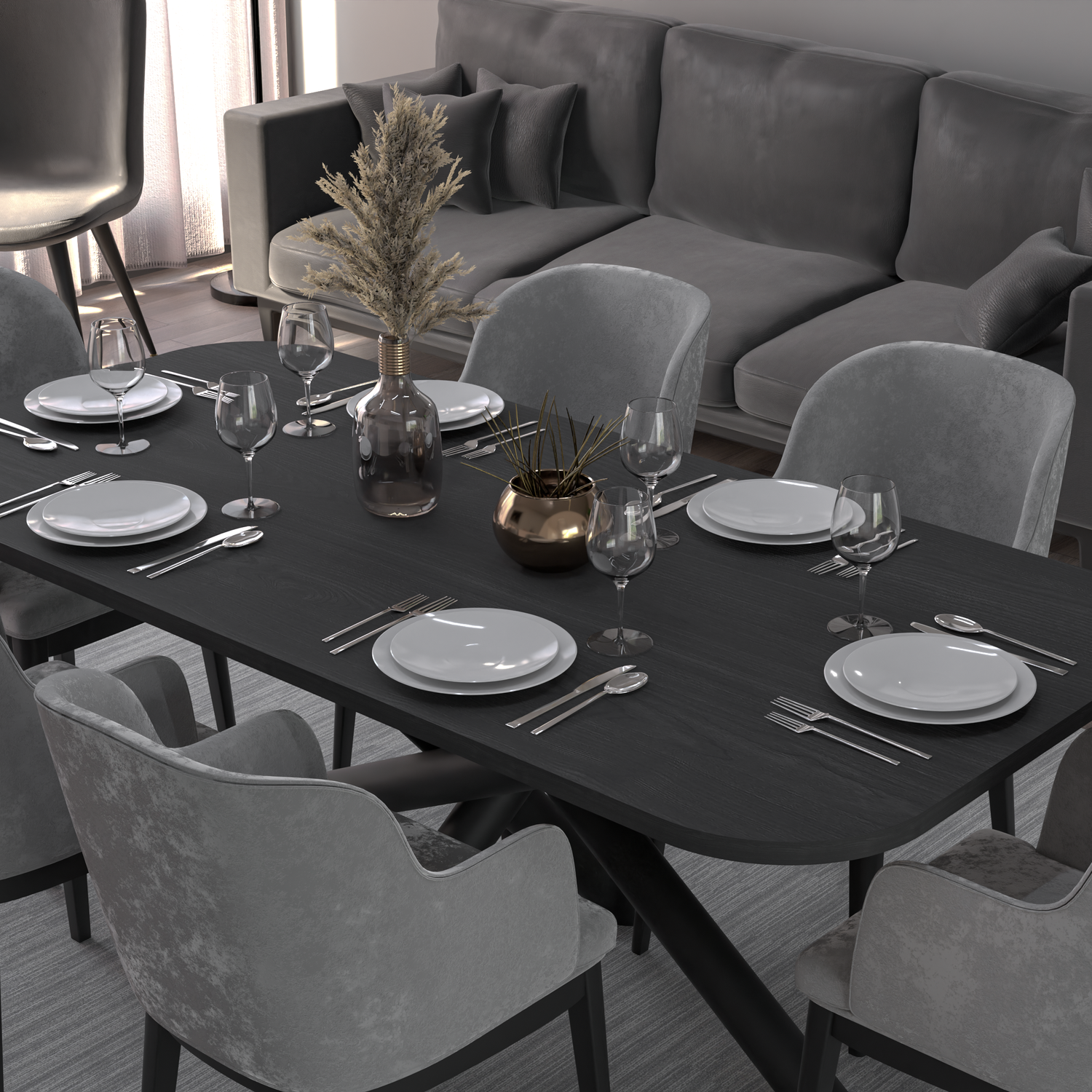 OSLO DINING TABLE PORTLAND ASH 185X90CM