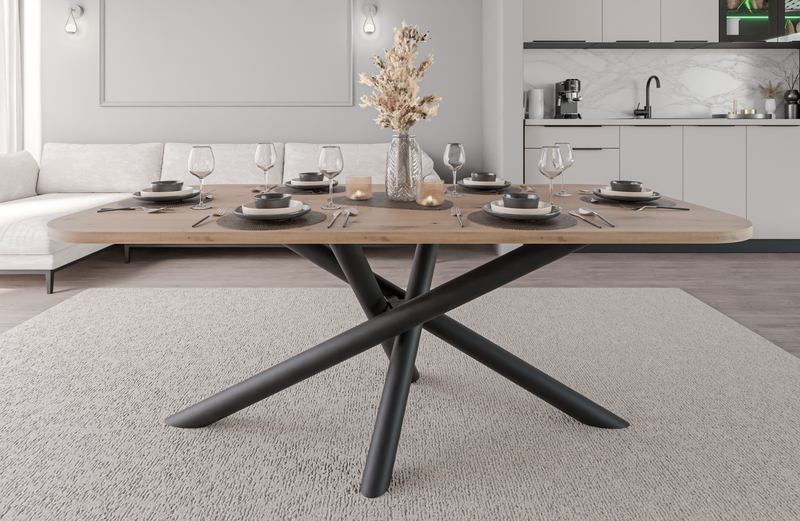 OSLO DINING TABLE ARTISAN OAK  185X90CM