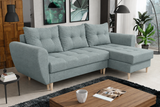 ROHOVÁ ROZKLÁDACÍ POHOVKA PALMO 2X ÚLOŽNÝ PROSTOR MALMO 85 240cm univerzální PRAVÝ/LEVÝ ROH / BONELL Pružiny + PĚNA