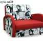 SINGLE SOFA BED SUZIE 97CM CHOICE OF COLORS / FOAMDimensions :- width 97 cm- height 85 cm- depth 95 cm- area sleeping 80/195 cm +/- 3The sofa is made of a wooden frame, the sleeping surface is made of PUR T30 / 42 foam.The sofa is unfolded using an automa