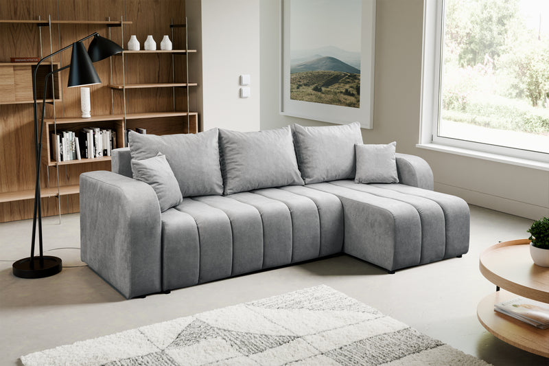 CORNER SOFA BED VENA 238CM universal RIGHT/LEFT CORNER / FOAM STAIN PROOF FABRICTHIS MODEL IS UNIVERSAL WHICH MEANS YOU CAN CHOOSE CORNER SIDE DURING ASSEMBLYEASY CLEAN FABRIC VENA CLICK HEREFabric produced in EASY CLEAN technology limiting the absorption