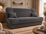 CANAPÉ-LIT WOLY 198CM / RESSORTS + MOUSSE