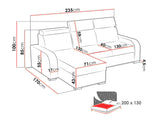 UNIVERSAL CORNER SOFA BED ASTEE 235CM ASTI27 EASY CLEAN FABRIC ADJUSTABLE HEADREST / SPRINGS + FOAMTHIS MODEL IS UNIVERSAL WHICH MEANS YOU CAN CHOOSE CORNER SIDE DURING ASSEMBLYADJUSTABLE HEADREST1X STORAGE SPACE MADE IN ASTI FABRIC CLICK HERE THIS MODEL