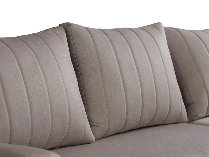 CORNER SOFA BED MALIBU 248CM MALMO 85 / UNIVERSAL RIGHT/LEFT CORNER / FOAMTHIS MODEL IS UNIVERSAL WHICH MEANS YOU CAN CHOOSE CORNER SIDE DURING ASSEMBLYMADE IN MALMO FABRIC CLICK HERE3x PILLOWS INCLUDED1X STORAGE SPACEDIMENTIONS:Corner width: 244cmDepth: