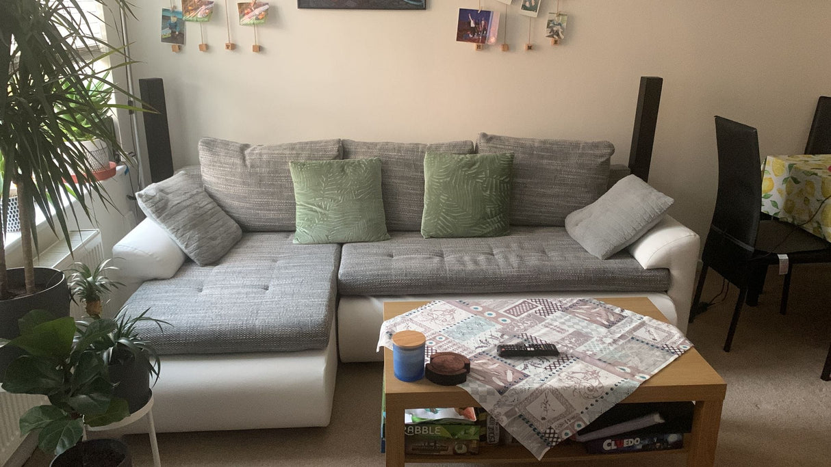 CORNER SOFA BED PRADO LAWA 5/17 226CM / SPRINGS + FOAMSEAT AND CUSHION MADE IN LAWA FABRIC CLICK HERE BOTTOM AND SIDES MADE ON FAUX LEATHER SOFT CLICK HERECORNER SOFA BED PRADAWAVY SPRINGSFOAM T30SLEEPING FUNCTIONDIMENSTIONS:WIDTH: 226cmDEPTH: 152CMHEIGHT