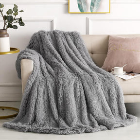Long Pile Cuddly Faux Fur Shaggy & Fluffy Throws for Bed Couch Sofa Chair Home Blankets Warm Elegant Cozy Double 150 x 200cm CharcoalLuxuriously fluffy and cozy, this Long Pile Teddy Faux Fur Throw Blanket adds a touch of elegance to any room. Featuring a