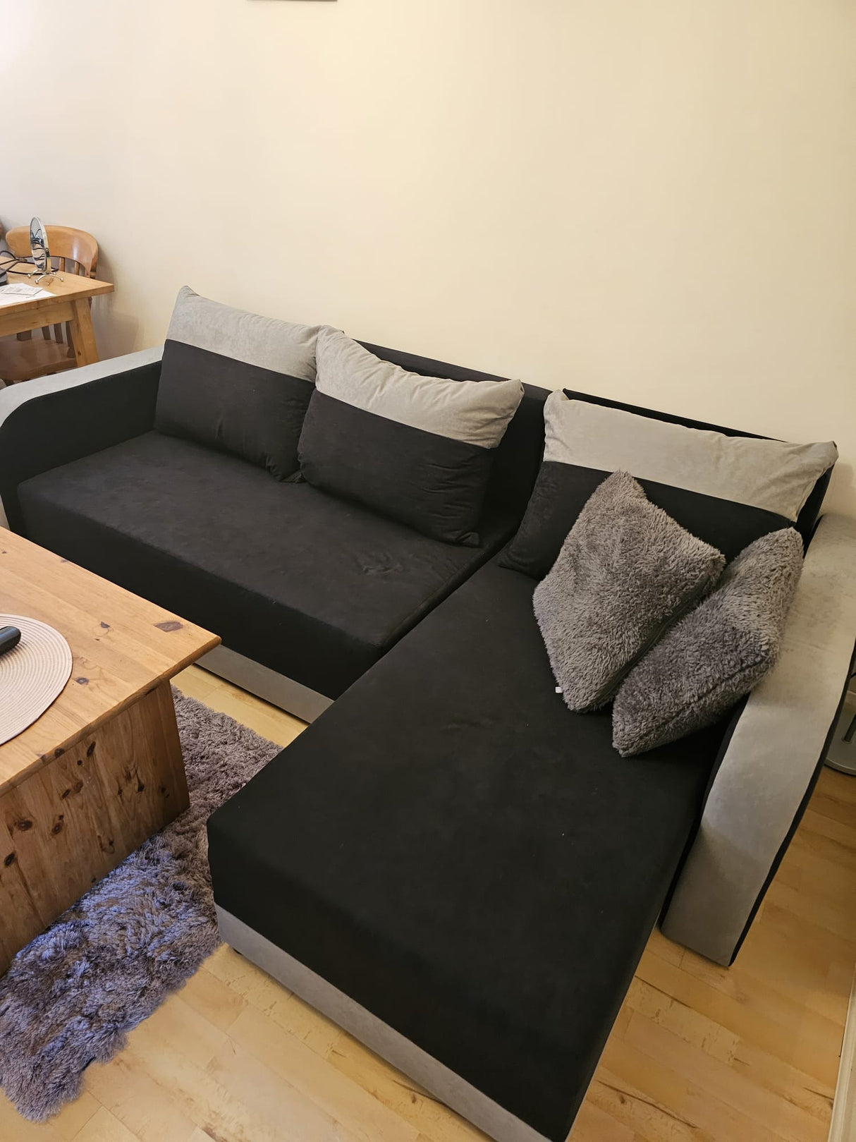 CORNER SOFA BED ALEXIS 228cm universal RIGHT/LEFT CORNER / FOAM - Anna Furniture