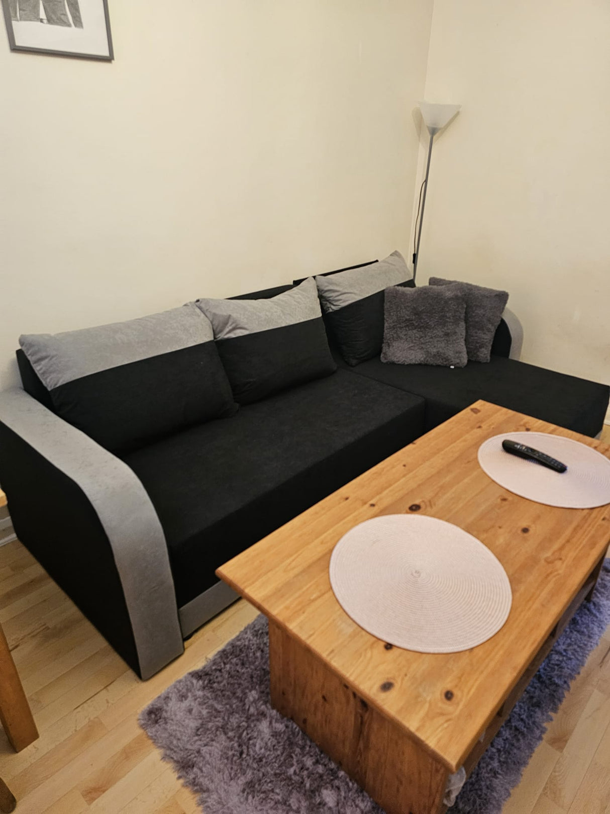 CORNER SOFA BED ALEXIS 228cm universal RIGHT/LEFT CORNER / FOAM - Anna Furniture