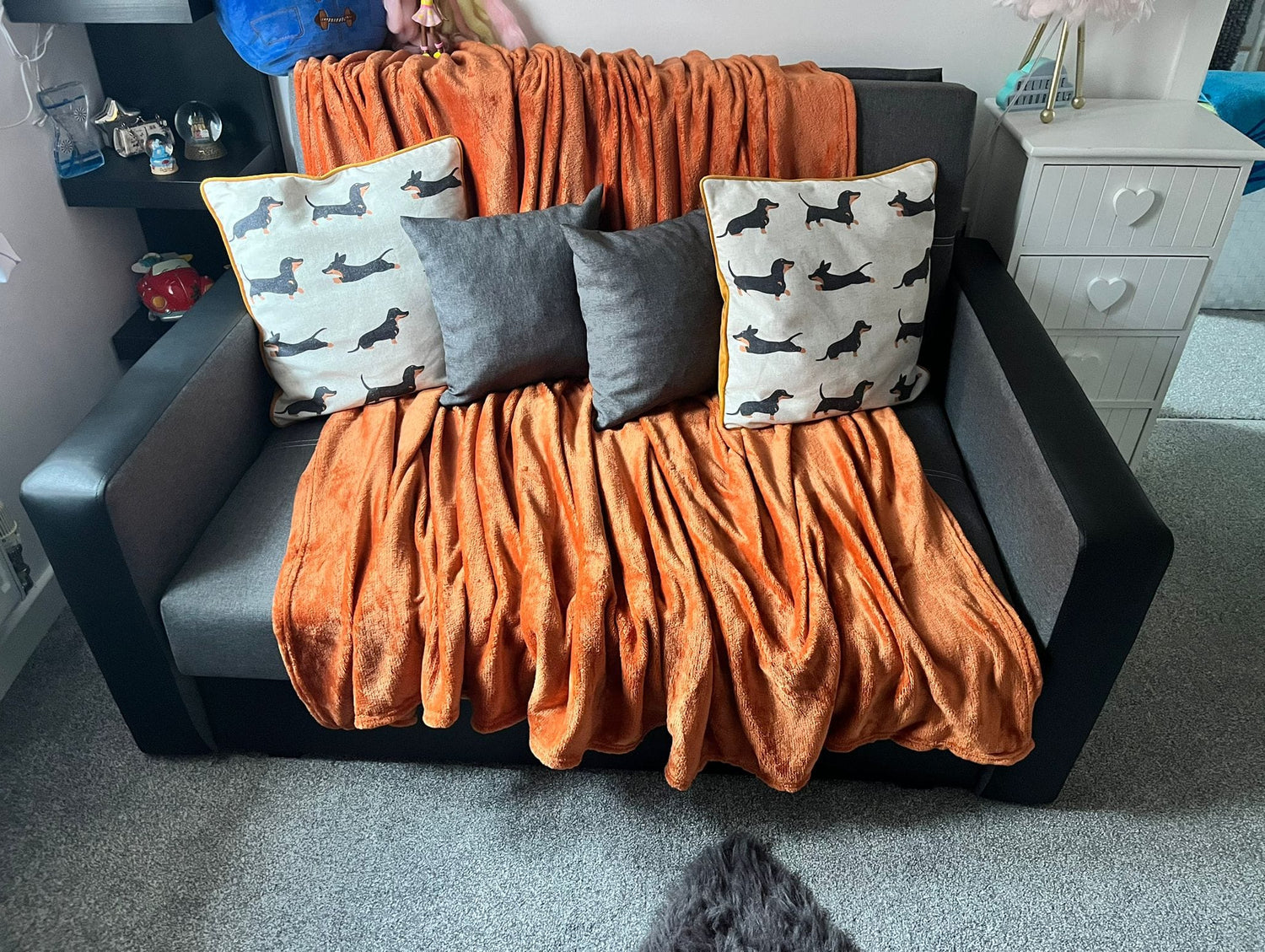 CANAPÉ-LIT DEUX PLACES BELLA II 137CM / RESSORTS + MOUSSE